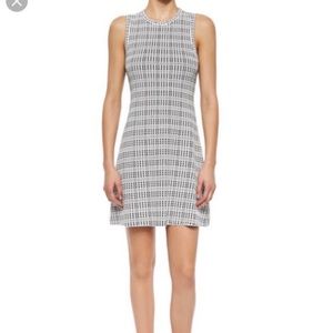 Theory branteen plaid crepe dress size m